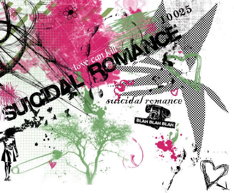 sucide romance wallpaper