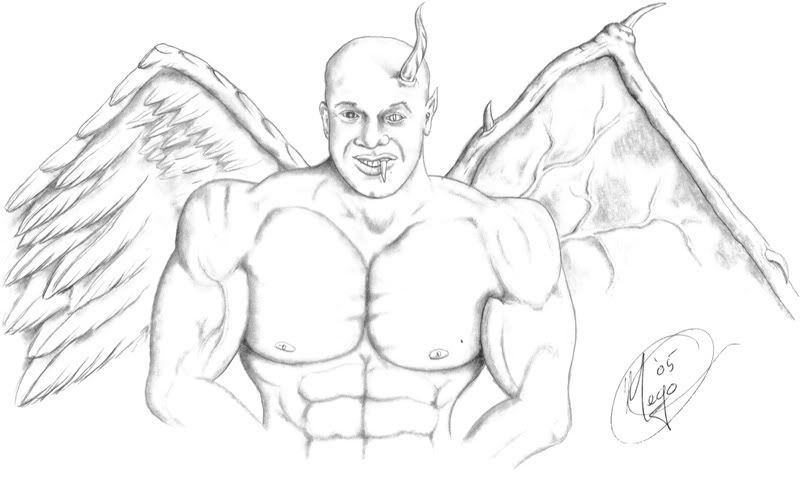 angel and demon tattoos. Devil Tattoo Maniacal Image.