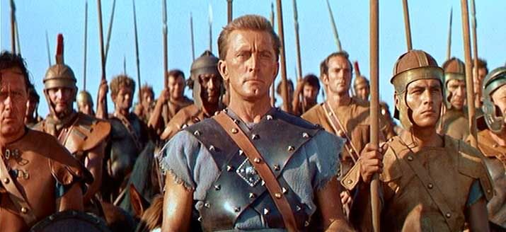 Kirk Douglas as 'Spartacus'