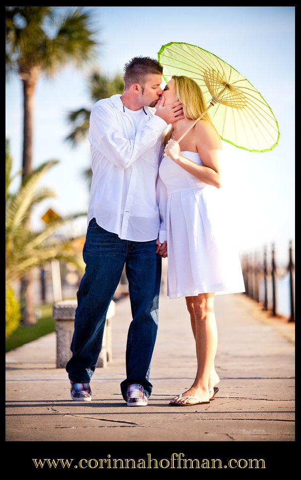 St. Augustine,Jacksonville FL Wedding Photographer,Engagement Session,Katie,Brad,Pink and Green Wedding