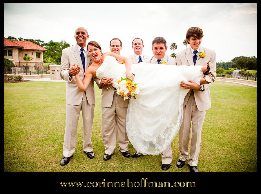 TPC Sawgrass,Weddings,Corinna Hoffman Photography,Yellow,Navy Blue