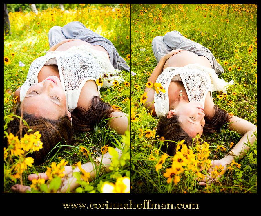Maternity Session,Yellow Flower Field,Jacksonville FL Baby and Family Photographer,Corinna Hoffman Photography