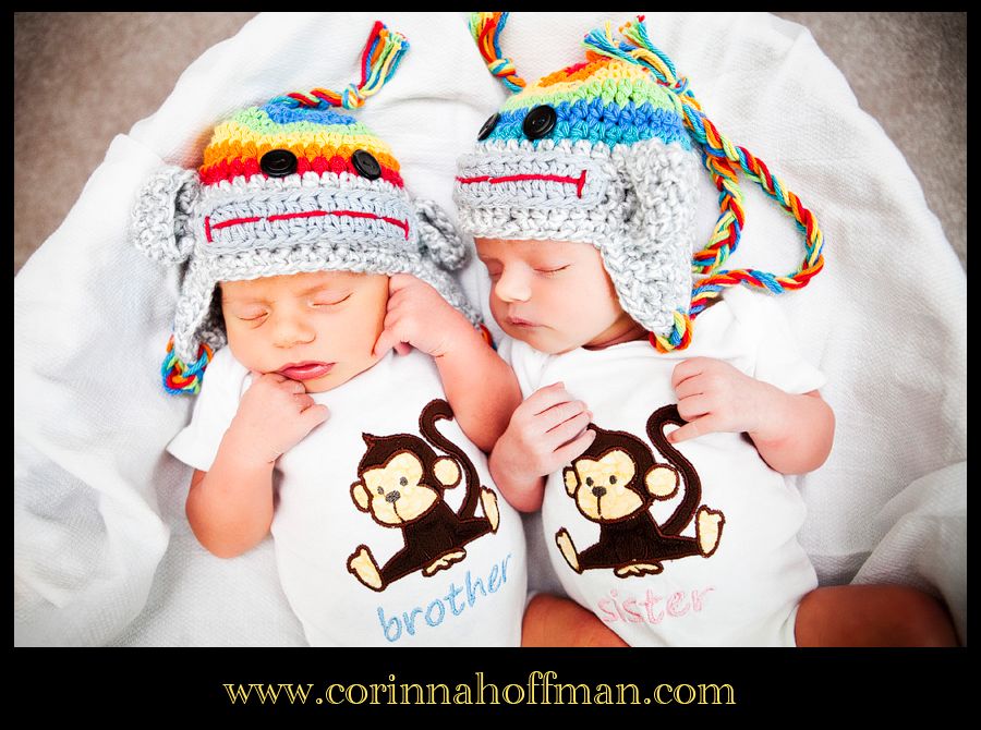 Twin Newborn Session,Jacksonville FL Family and Baby Photographer,Corinna Hoffman Photography,Twins