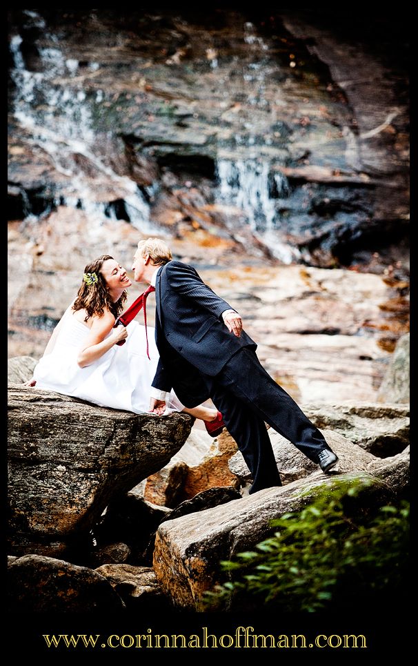 Asheville NC,Trash the Wedding Dress,Waterfall,Blue Ridge Parkway,Corinna Hoffman Photography,Graveyard Falls