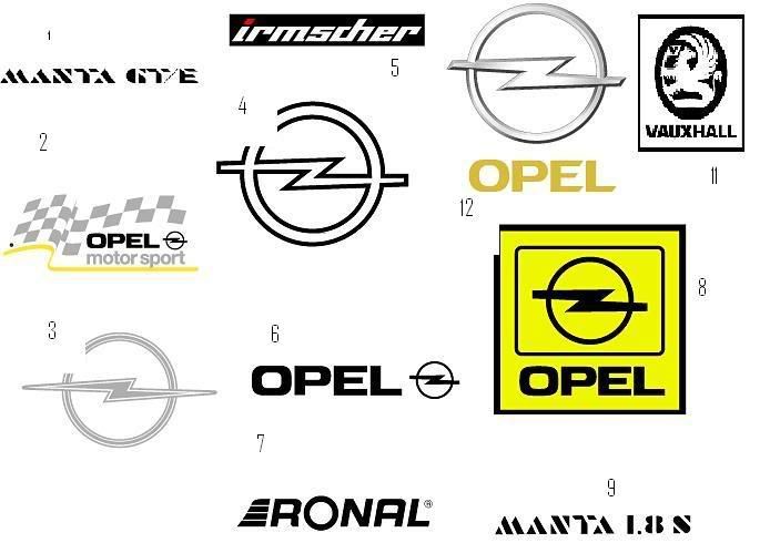 opel stickers