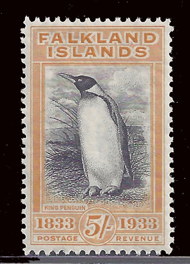 Falkland Islands Stamp 1933 5s Centenary (Sg136) MNH eBay