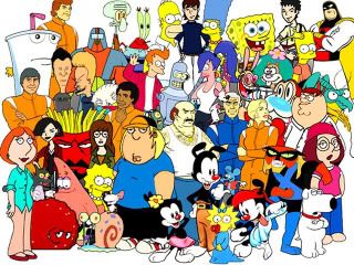 cartoon characters collage Pictures, Images and Photos