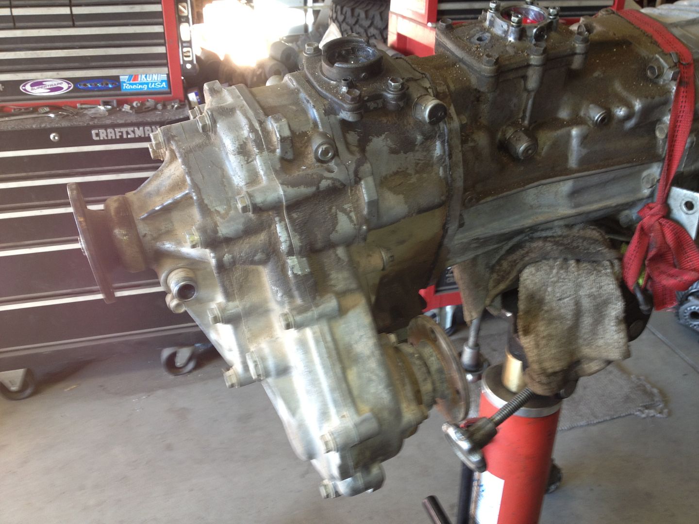 Two Toyota gear driven transfer cases (1) 23spline, (1) 21 Spline