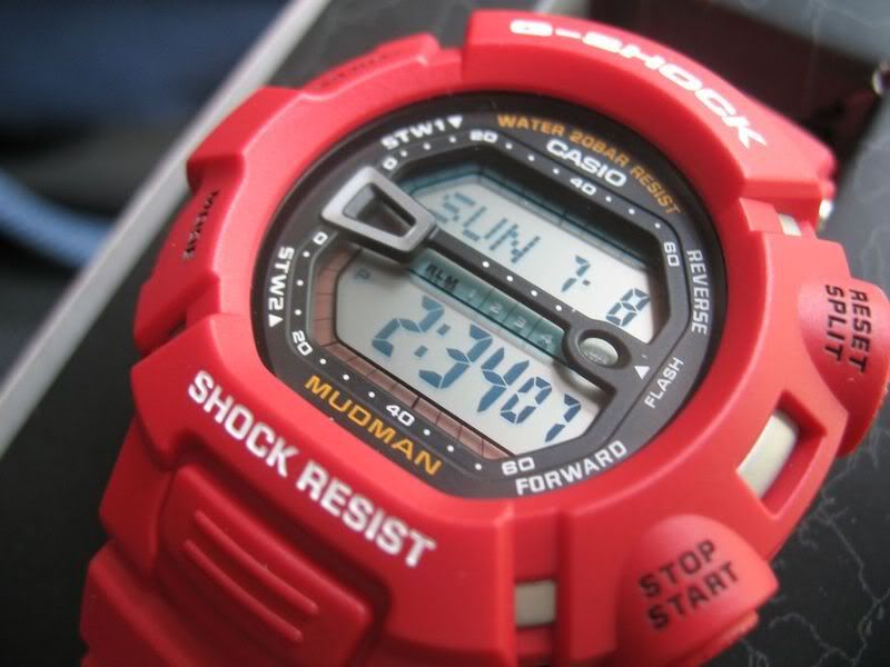 casio wr20bar red