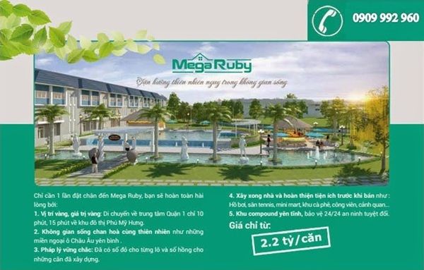 Mega Ruby – Phú Mỹ Hưng tại Quận 9