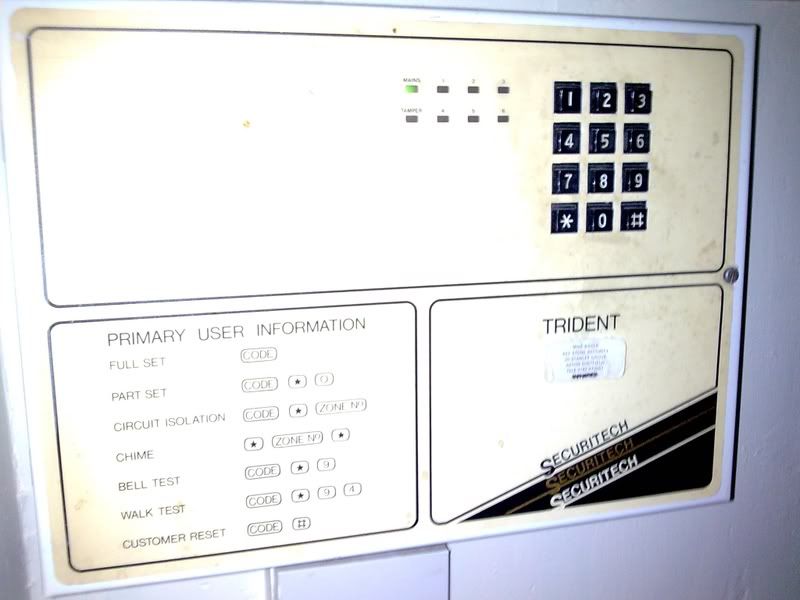 Anyone have a manual/instructions for this burglar alarm? Padders