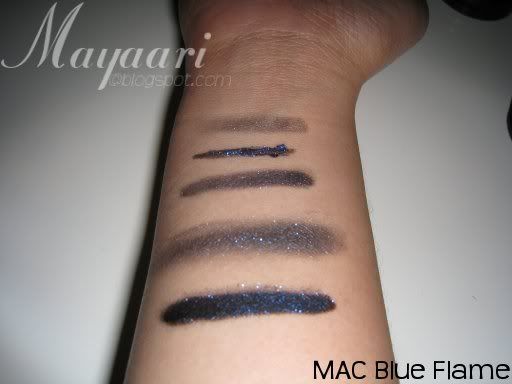  using Too Faced Liquif-eye), Lumene Eye Makeup Base, Benefit Strut cream 