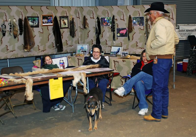 Jaime, Betty, Shannon, Jimmy and Lucy at the Wild Boar Expo.