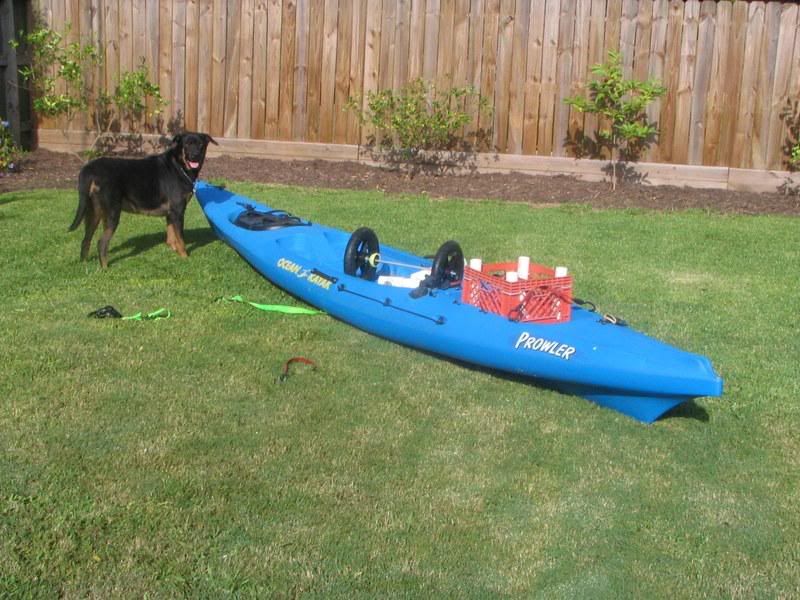 Homemade Milk Crate Kayak Cart 