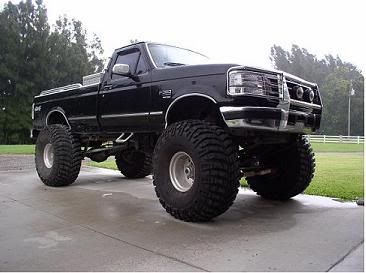 Cheap Truck Tires on Truck  Pimping It With Customized Rims And Very Very Big Tires    The