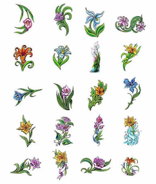20 lily tattoo art design