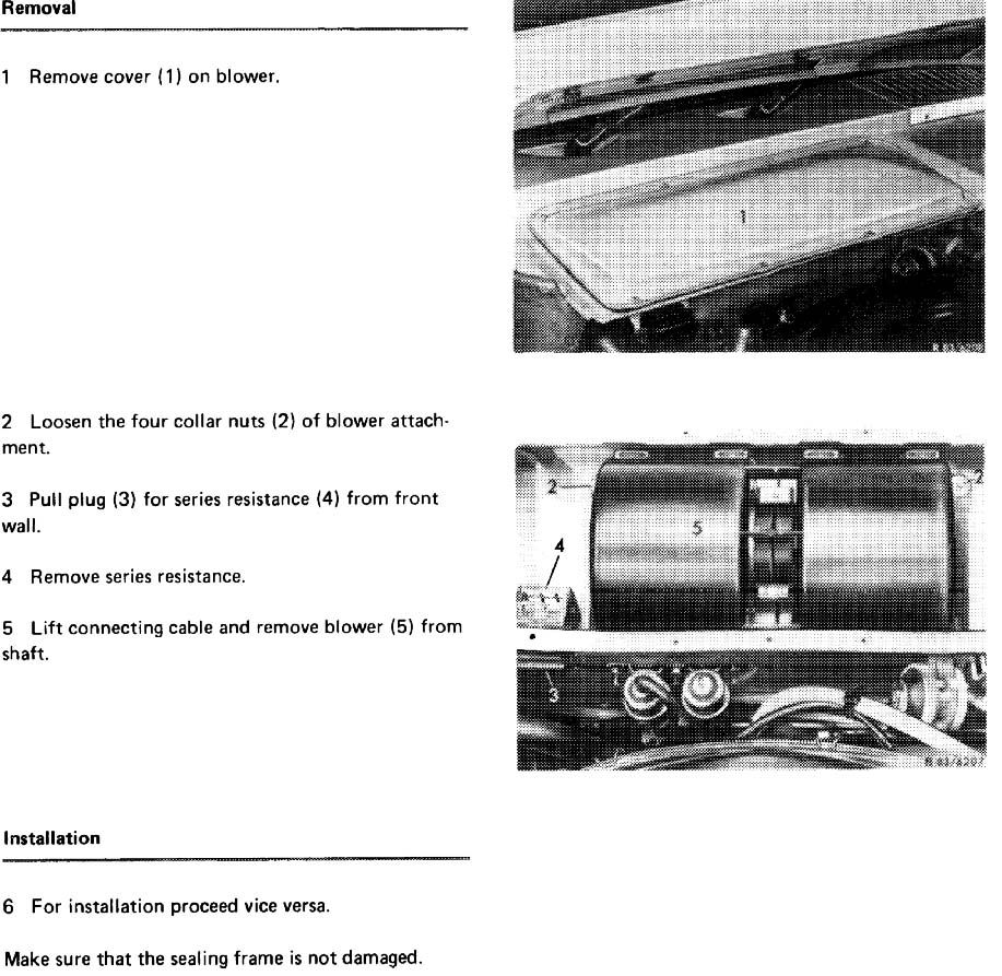 1987 Mercedes 560sl blower motor #3