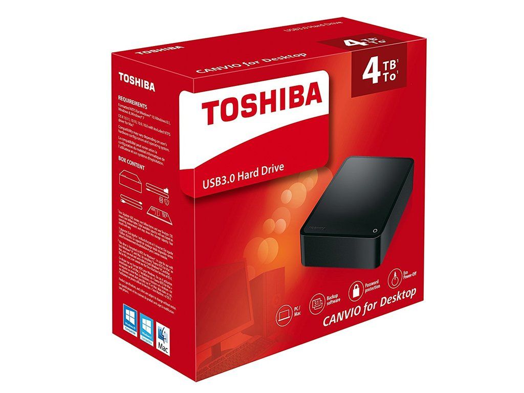 Ổ cứng gắn ngoài Toshiba Canvio for Desktop 3TB,4TB