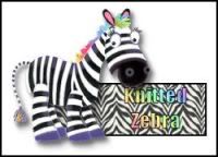 Knitted Zebra Blog Button