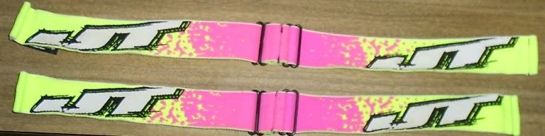 NEW LE Woven Pink White Racing Strap JT Proflex Paintball Mask Goggle