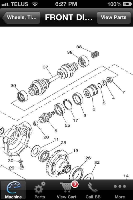 Fix both ends of front drive shaft Yamaha Grizzly ATV Forum
