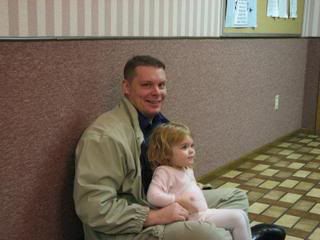 With Daddy at Dance Class