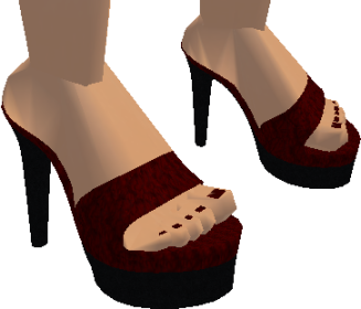 Crimson Platform Heels