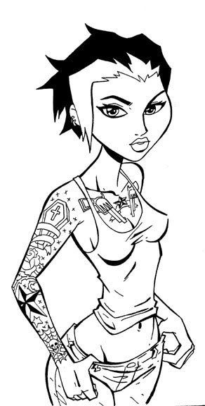 Art Women Tattoo Design