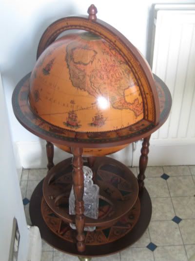 Second Fiddle Crafts And Vintage Globe Drinks Cabinet