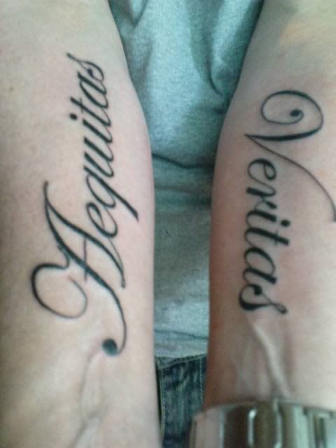 Re: Boondock Saints Tattoos. Here are my new ones running down the inside of
