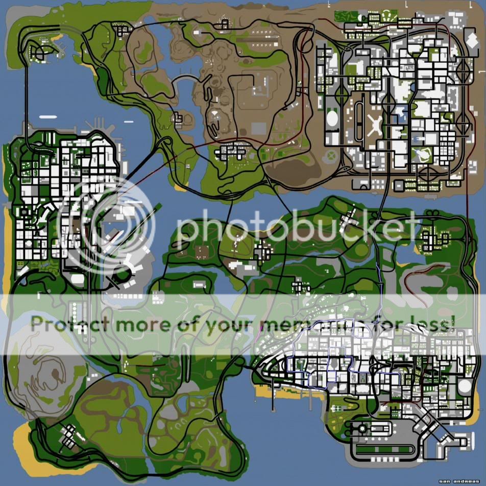 The Map Is Littered With Images Grand Theft Auto San Andreas