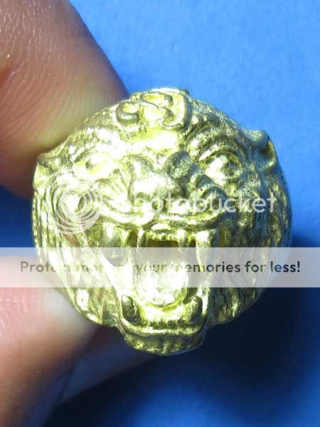 0513 TALISMAN THAI AMULET TIGER RING LP PERN BANG PRA  