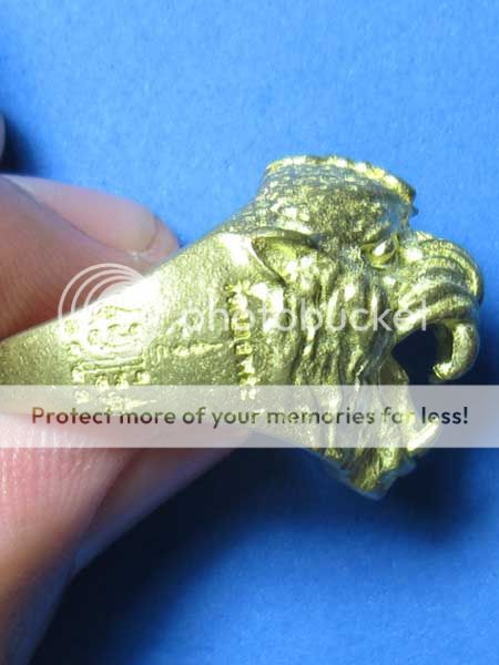 0513 TALISMAN THAI AMULET TIGER RING LP PERN BANG PRA  