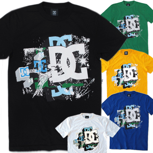 DC SHOES ORIGINAL SKATE T SHIRT Sz. S M L ; versch. Farben, many