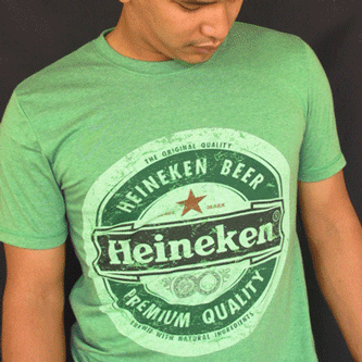 Cool HEINEKEN VINTAGE T Shirt fUnKy tOp S, M, L ☆  