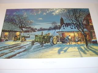 Dave Barnhouse The Warmth of Home s/n print 1936/1950  