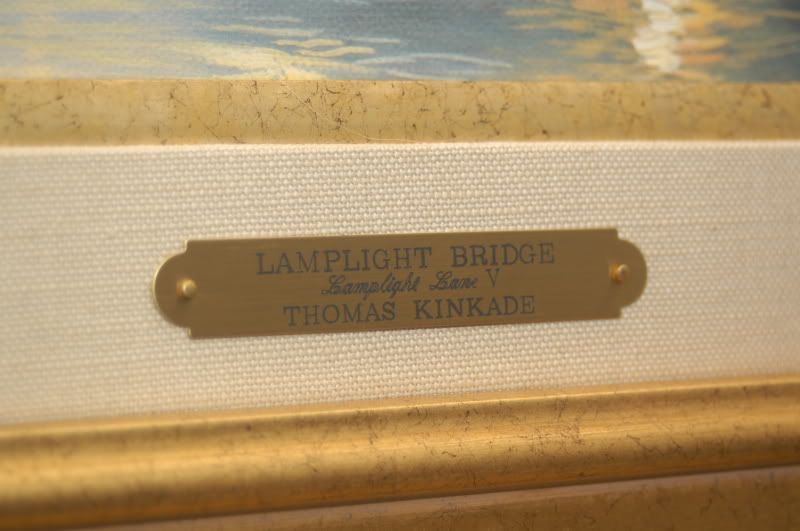 Thomas Kinkade Lamplight Bridge SP canvas  