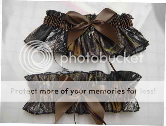 Bridal Garter Set Camouflage Camo MOSSY OAK BREAK UP  
