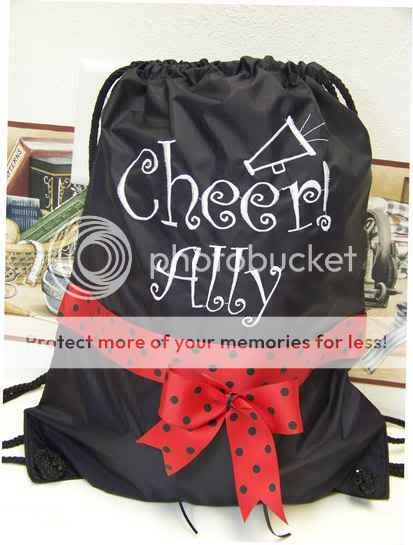 Color CHEER Cinch Bag Backpack Cheerleader TEAM CUSTOM  